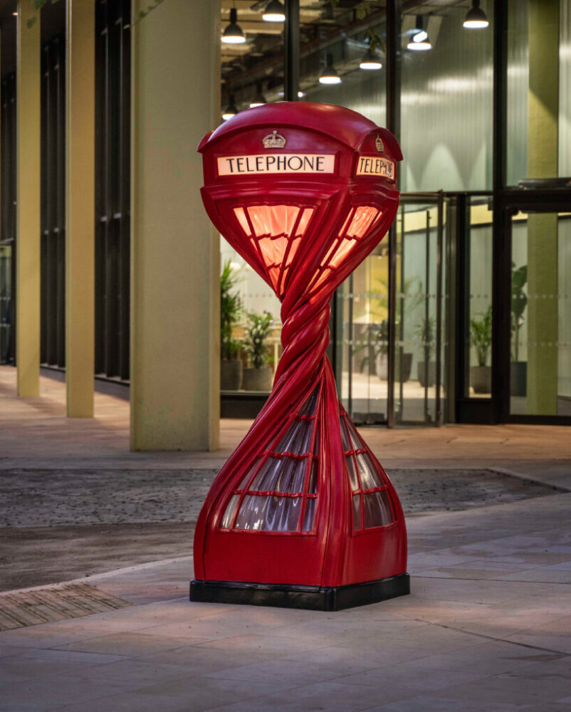 Alex Chinneck Knots Street Lamps And Twists A Phone Booth For His 