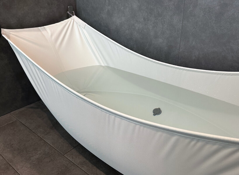 bathtope, a removable fabric bathtub, unfolds at DESIGNART tokyo 2024