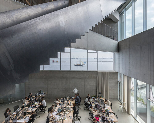 bjarke ingels' johns hopkins center is a 'climbing village' of boxes