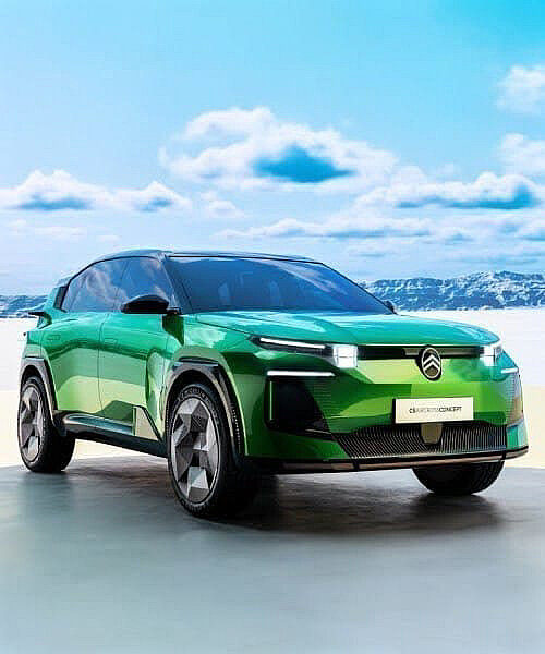 citroën’s C5 aircross concept SUV premieres at paris motor show 2024 with pyramidic tires