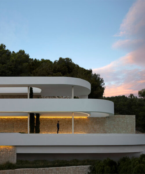 sinuous terraces wrap around pepe giner arquitectos’ hillside house in spain