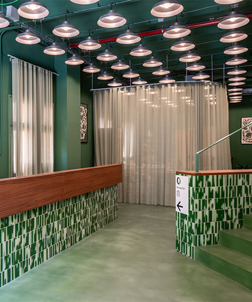 bold colored tiles revamp barcelona's historic building into vibrant school by el departamento