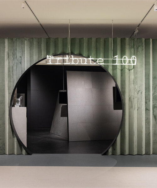 fiandre’s revamped FAB showroom invites for ceramic exploration under large glass ceiling