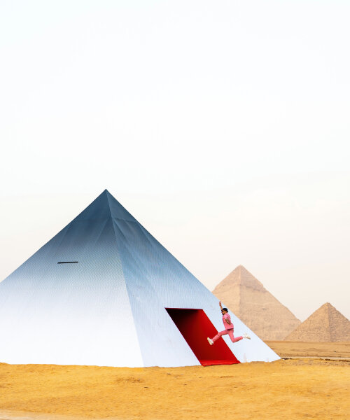 fourth forever is now turns giza pyramids into open-air contemporary art museum