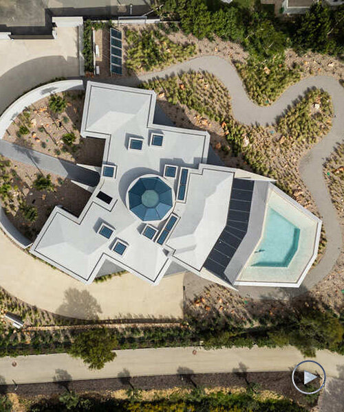 futuristic villa by bespoke architects looks poised for flight above portuguese coastline