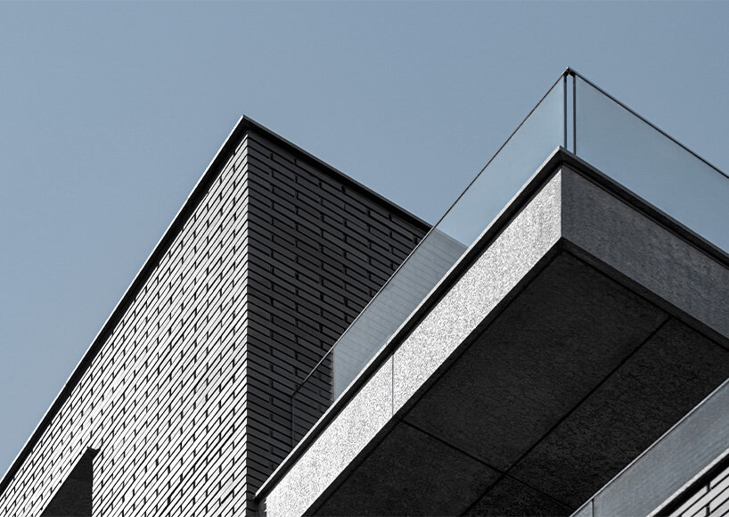 gray brickwork envelops curved 'S gallery' residence near seoul forest