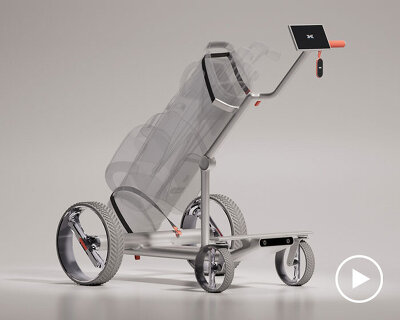 iXi golf trolley autonomously follows players, providing AI-powered gameplay analysis