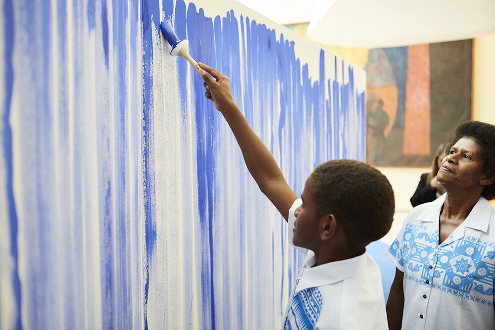 'my work sharpens people's senses' - jeppe hein on his growing breathe with me series