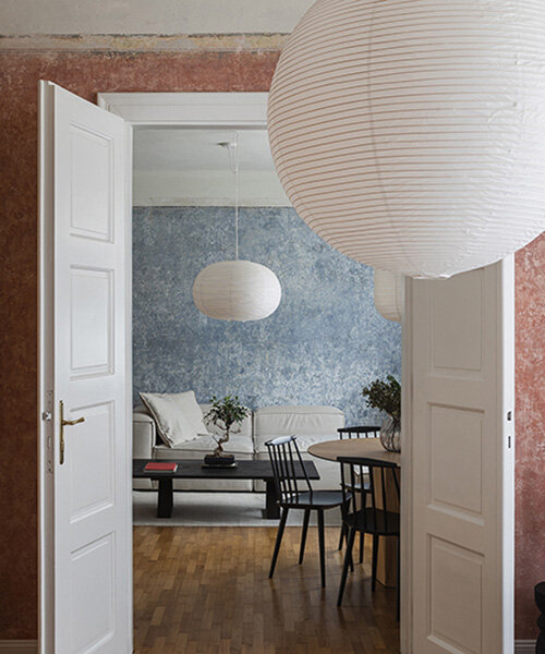 layers of paint narrate 1930s slovakian apartment's history in renovation by RAN