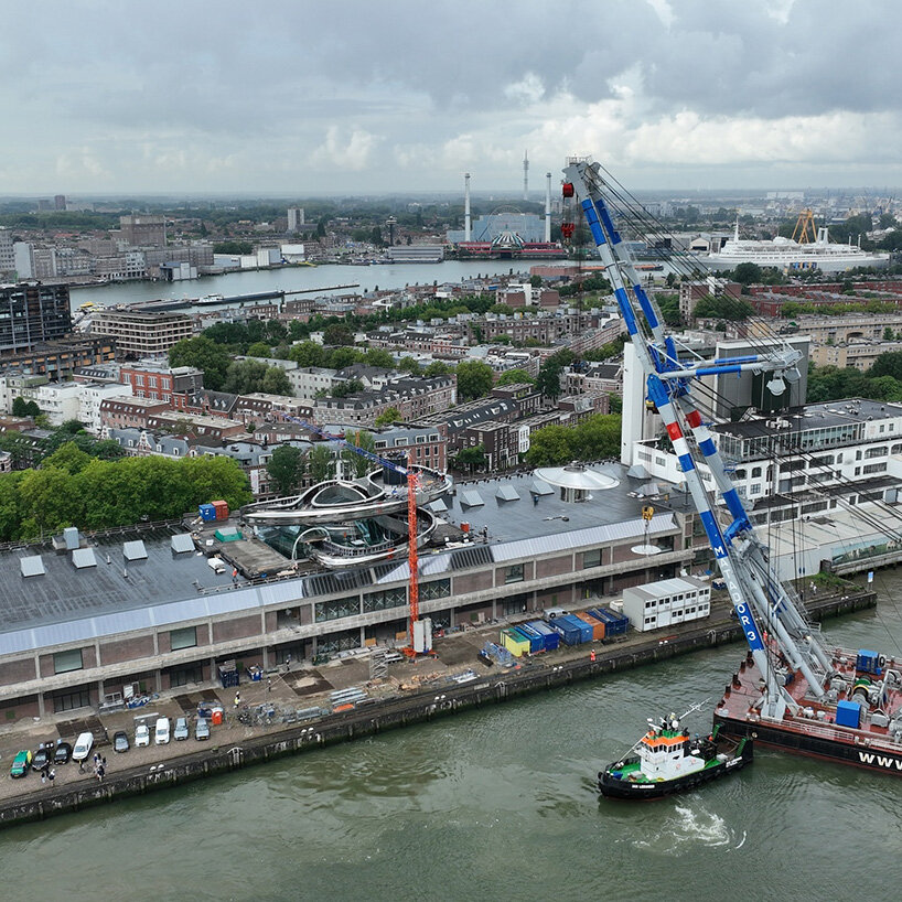 MAD architects’ fenix museum nears completion with double-helix staircase in rotterdam