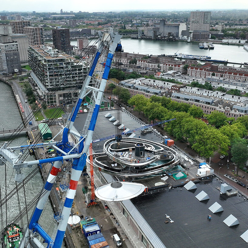 MAD architects’ fenix museum nears completion with double-helix staircase in rotterdam