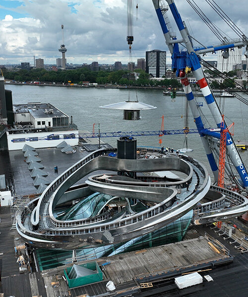 MAD architects’ fenix museum nears completion with double-helix staircase in rotterdam