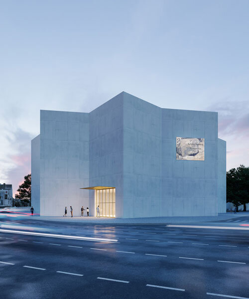 malý chmel proposes new star-like angular art museum for aleš south bohemian gallery