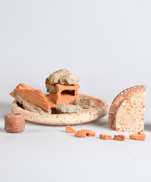 mayra deberg upcycles construction by-products into decorative terrazzo objects