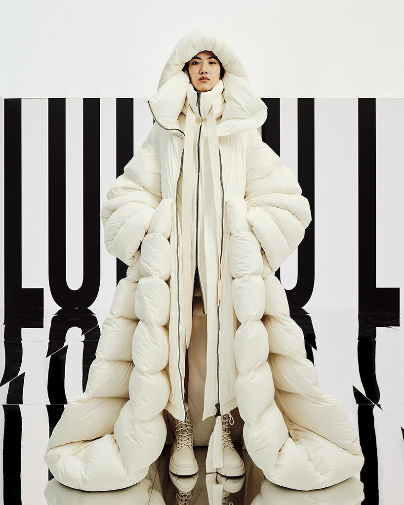 moncler and lulu li transform AI explorations into puffer capsule collection