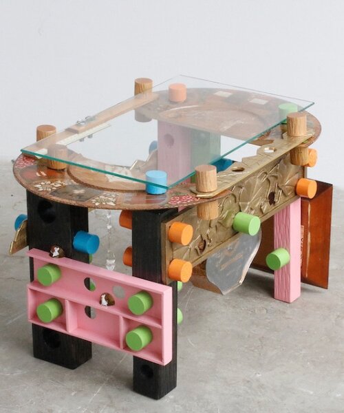 reused toys and roadside finds shape shigeki yamamoto's tables at dutch design week 2024