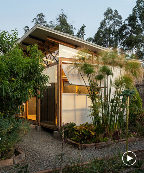 prefabricated wooden structure hosts multifunctional space for quinta fachada in ecuador