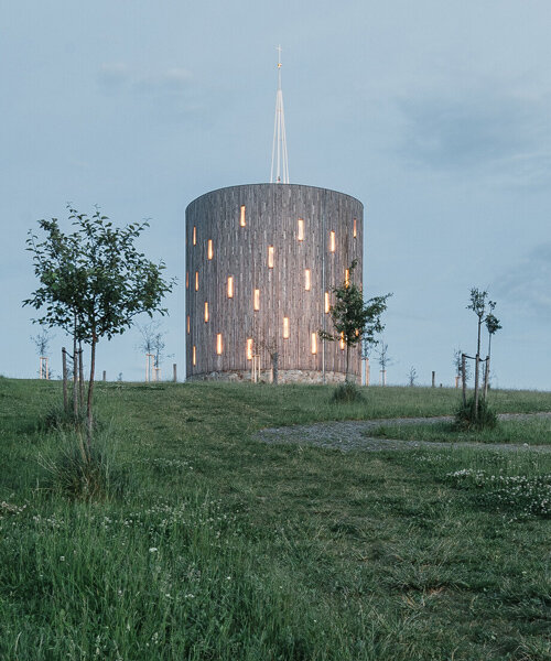 czech studio RCNKSK employs medieval building methods to construct modern chapel