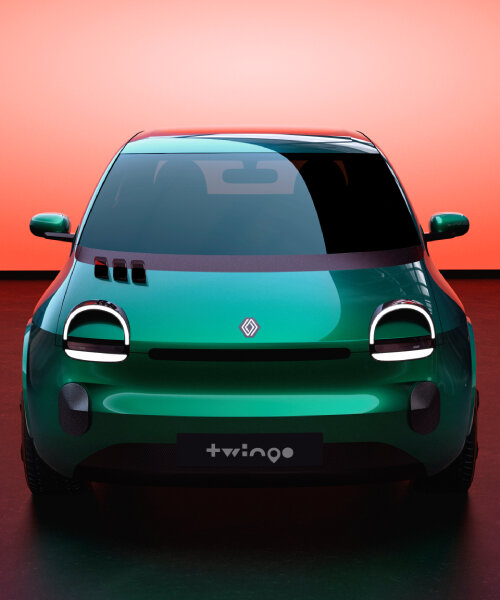 renault twingo e-tech debuts at paris motor show 2024 with round headlights that can wink