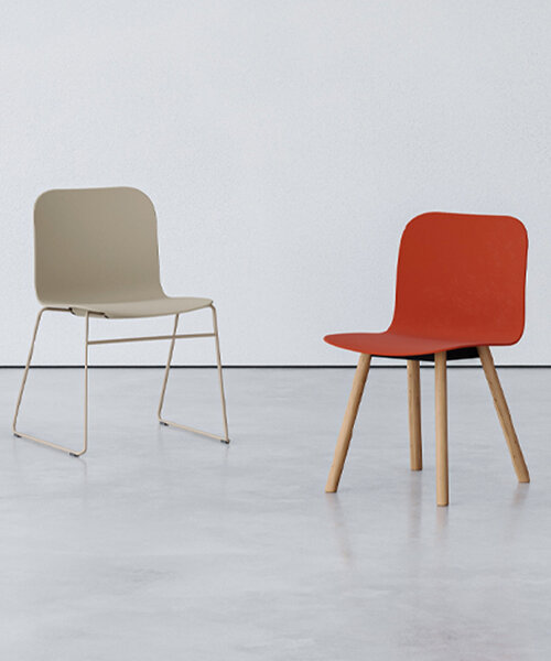 RIM's multipurpose lambda chair molds greek-inspired design into versatile solution