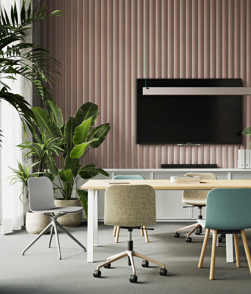 RIM's multipurpose lambda chair molds greek-inspired design into versatile solution
