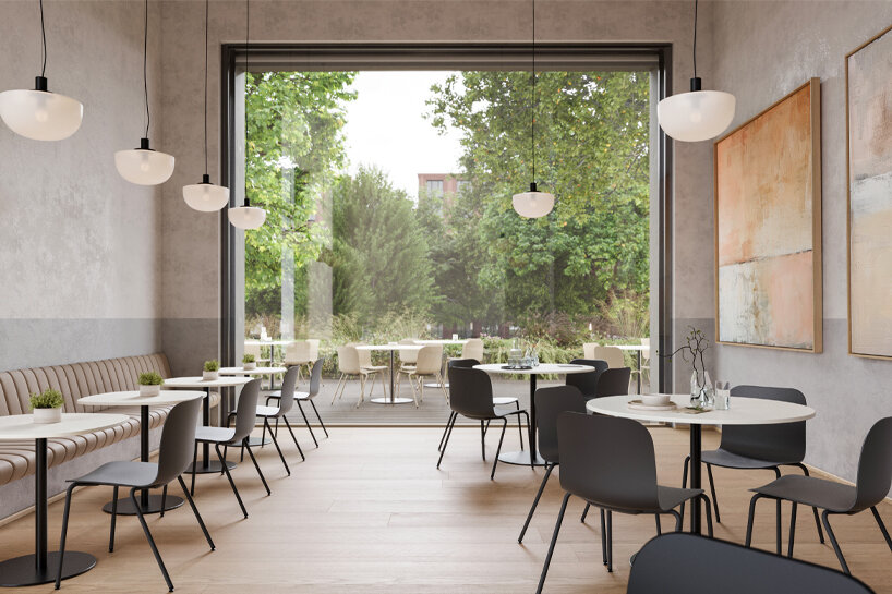 RIM's multipurpose lambda chair molds greek-inspired design into versatile solution