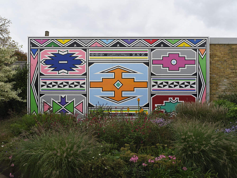 esther mahlangu's large-scale mural at serpentine marks her first public artwork in UK