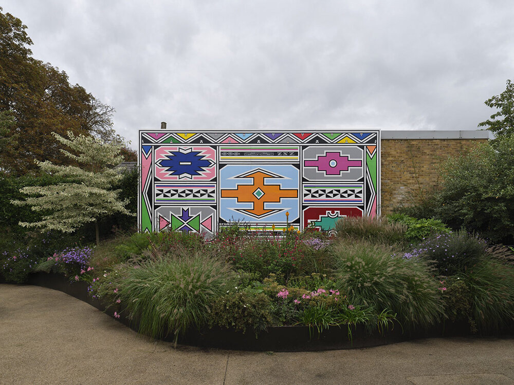 esther mahlangu's large-scale mural at serpentine marks her first public artwork in UK