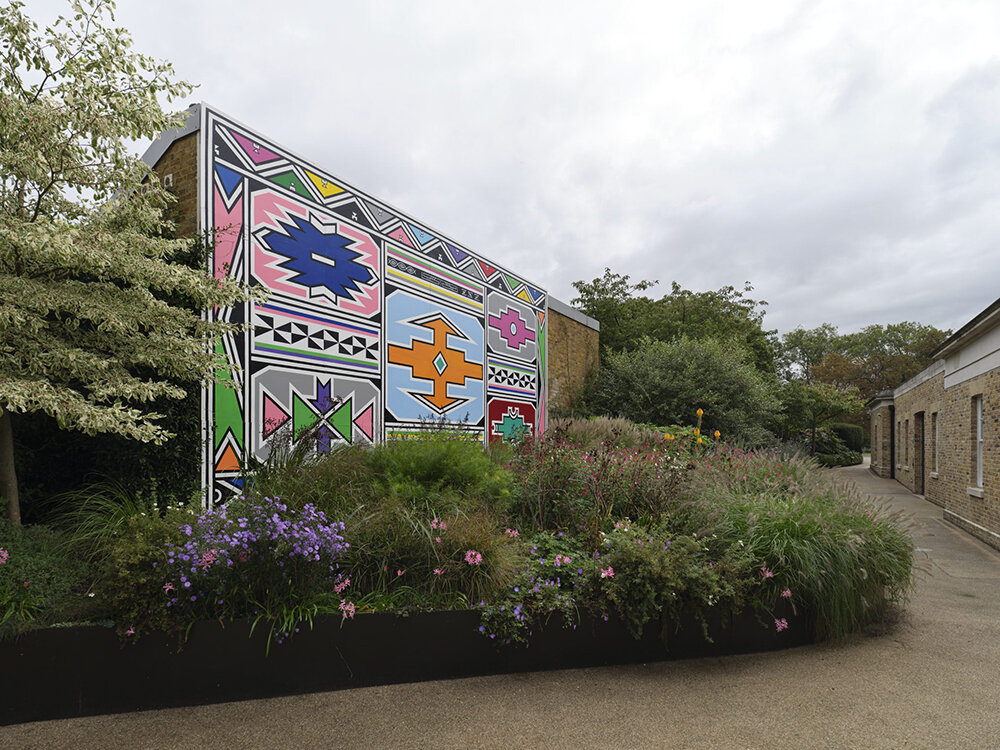 esther mahlangu's large-scale mural at serpentine marks her first public artwork in UK