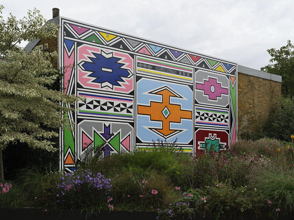 esther mahlangu's large-scale mural at serpentine marks her first public artwork in UK