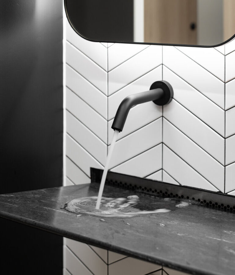 the splash lab challenges washroom designs with fast-flowing creativity