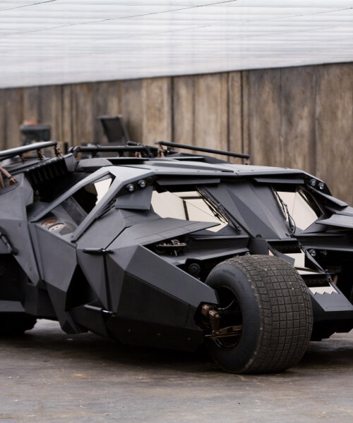 batman’s tumbler car in the dark knight movies debuts as drivable batmobile in vantablack