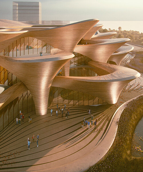 zaha hadid architects designs cultural center dedicated to music and literature of uzbekistan