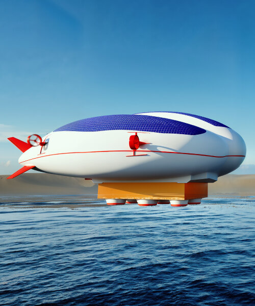 meet air cube, a hybrid airship and sky yacht that can take off after sailing on water