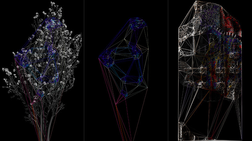 quayola reimagines gaudi’s casa batlló facade with swaying digital arboreal forms