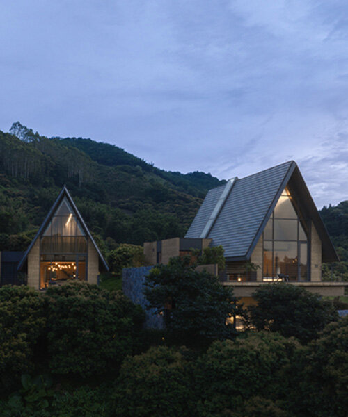 chinese resort by line+ embraces terraced mountain rhythms with varied-slope rooflines