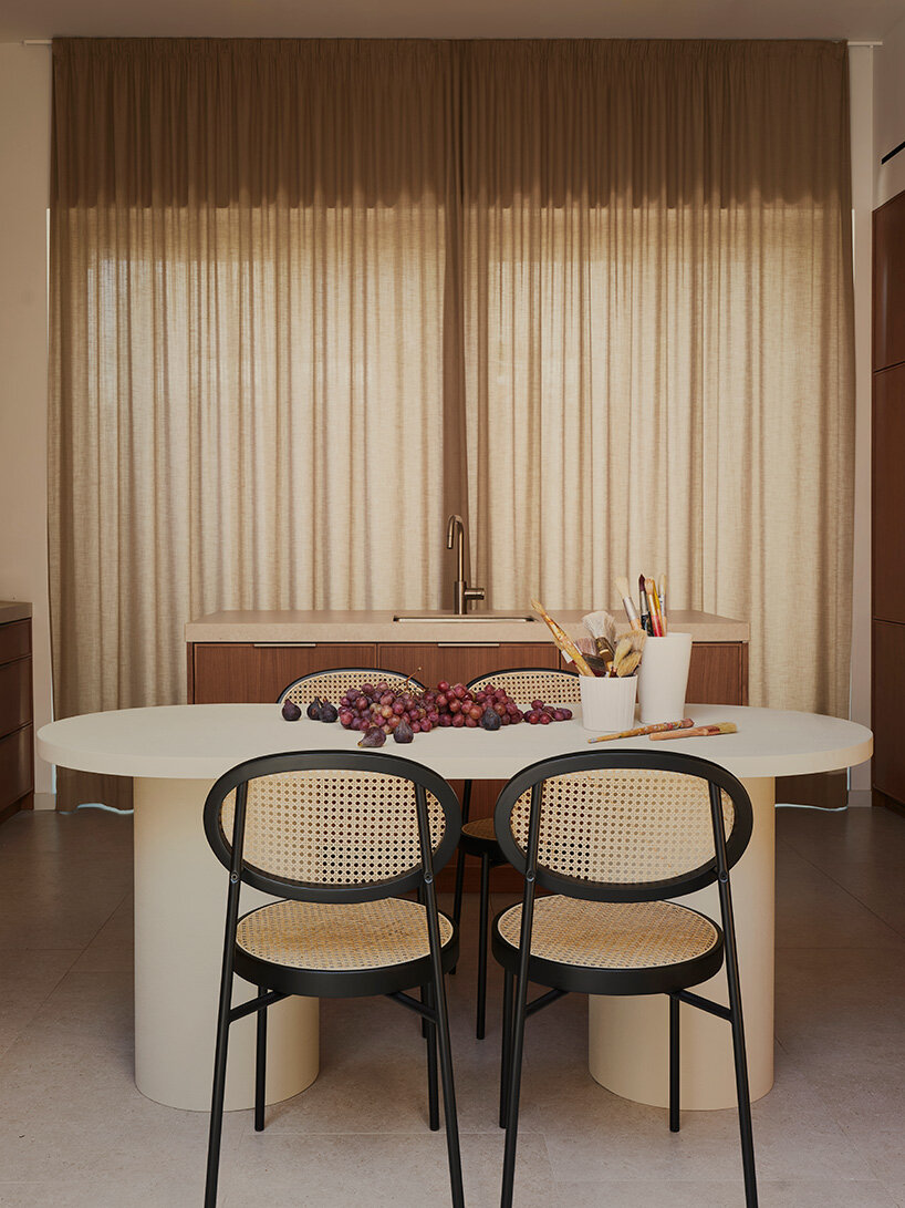 feminist artistic legacy finds form in porcelain-clad spanish residence by viruta lab