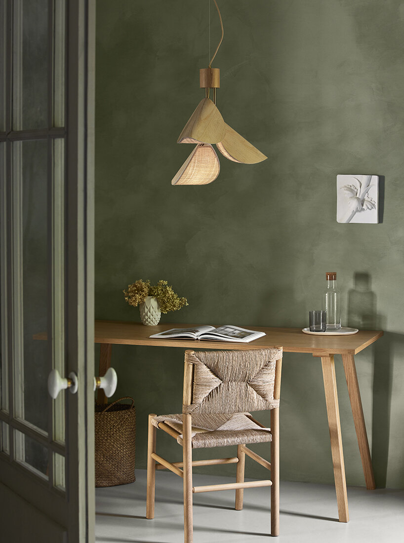 forestier and jette scheib transform elegance of lilly petals into organic lighting forms