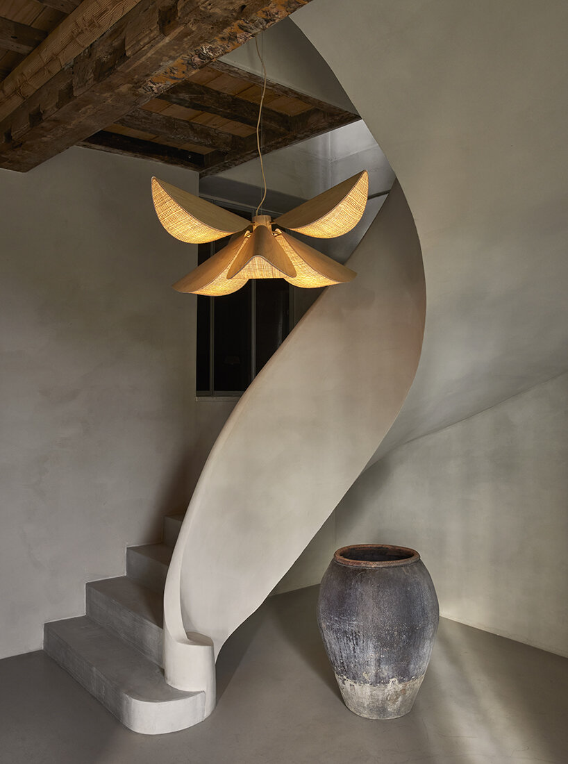 forestier and jette scheib transform elegance of lilly petals into organic lighting forms