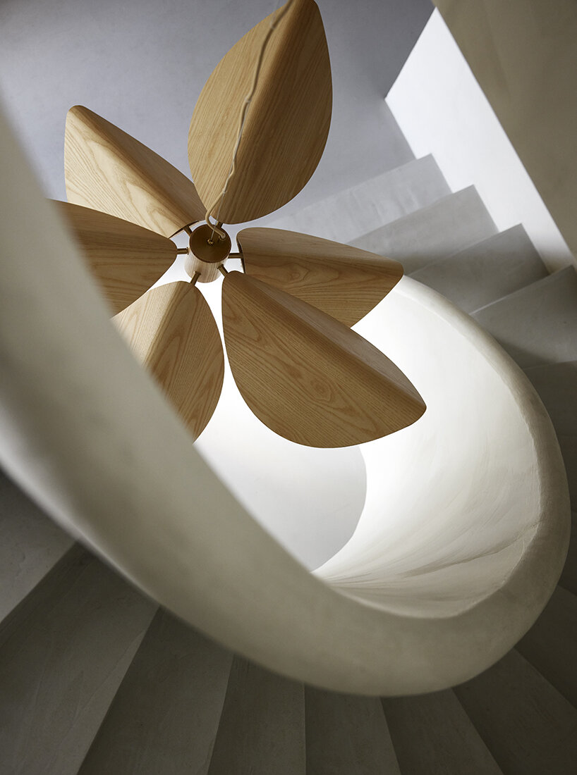 forestier and jette scheib transform elegance of lilly petals into organic lighting forms