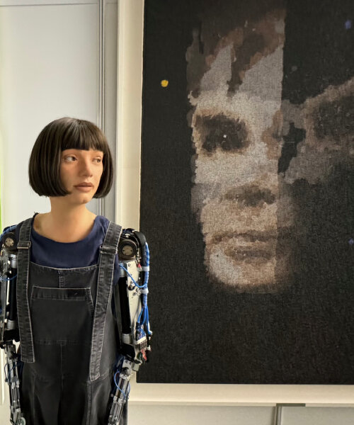 Ai-Da's alan turing painting makes history as first work sold by humanoid robot at sotheby's