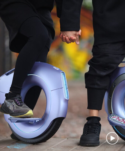 nao.design's compact electric monowheel transforms from skateboard to gyro scooter