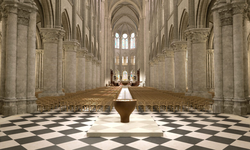 El interior renovado de Notre Dame de París