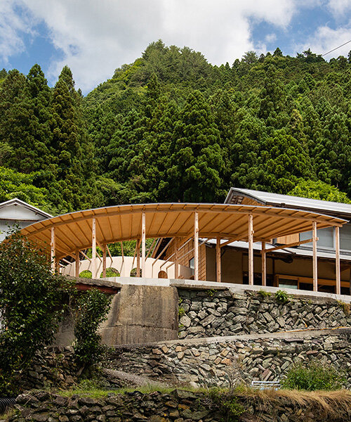 reclaimed materials transform 80-year-old farmhouse into japanese mountain retreat