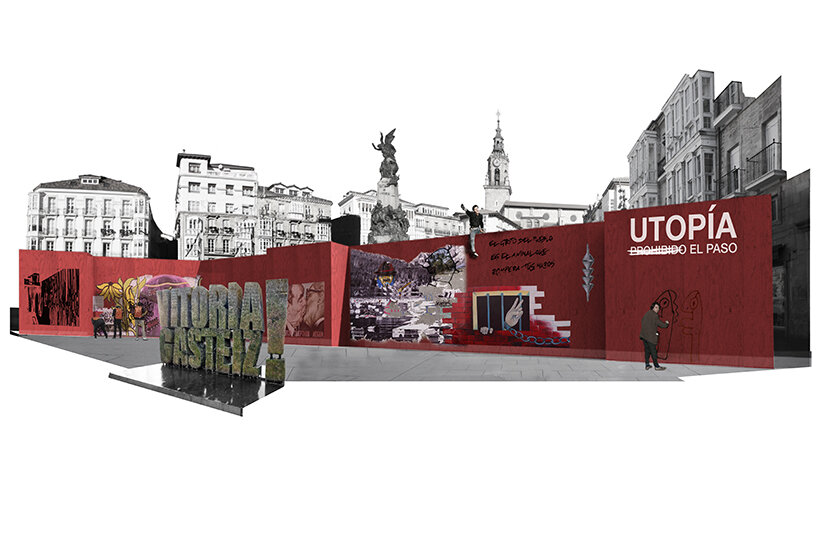 5th mugak/ biennial erects three architectural installations in squares of basque country