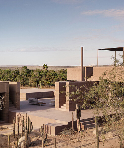 series of arranged volumes responds to mexican site's contours in vipp guesthouse by PPAA