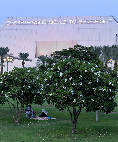 exploring qatar's public art, from towering desert monuments to bold urban sculptures