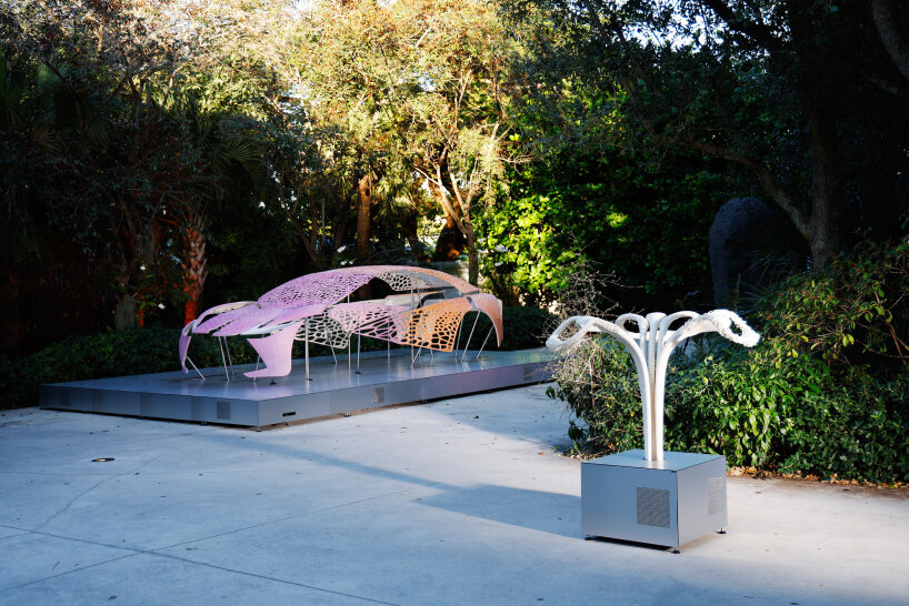 interview-lexus-crafting-plastics-bioplastic-3D-printed-car-miami-art-design-week-2024-designboom-06 crafting plastics 3D prints lexus car as bio-based installation in miami