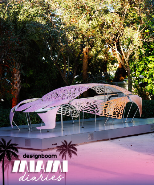 crafting plastics 3D prints lexus car as interactive bio-based installation in miami