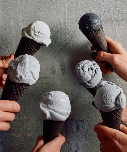 joão loureiro serves nameless grayscale gelato at tadao ando’s Mpavilion 10 in melbourne